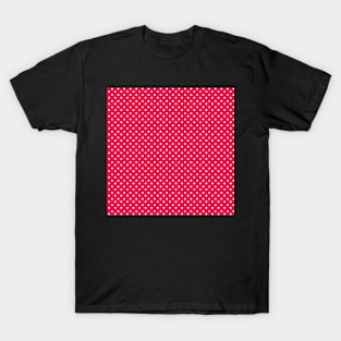 White on red polka dots T-Shirt